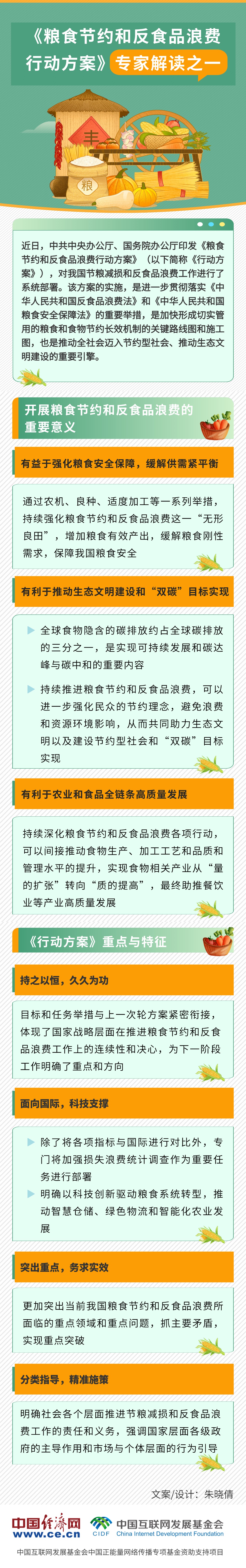 【图解】《粮食节约和反食品浪费行动方案》专家解读一