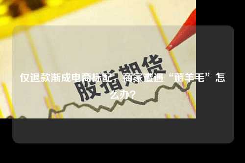 仅退款渐成电商标配，商家遭遇“薅羊毛”怎么办？