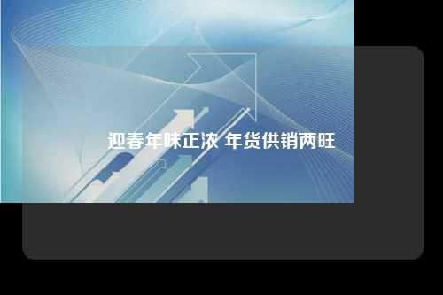迎春年味正浓 年货供销两旺